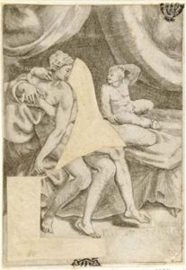 Due amanti abbracciati (dalla serie: Amorosi diletti degli Dei)
